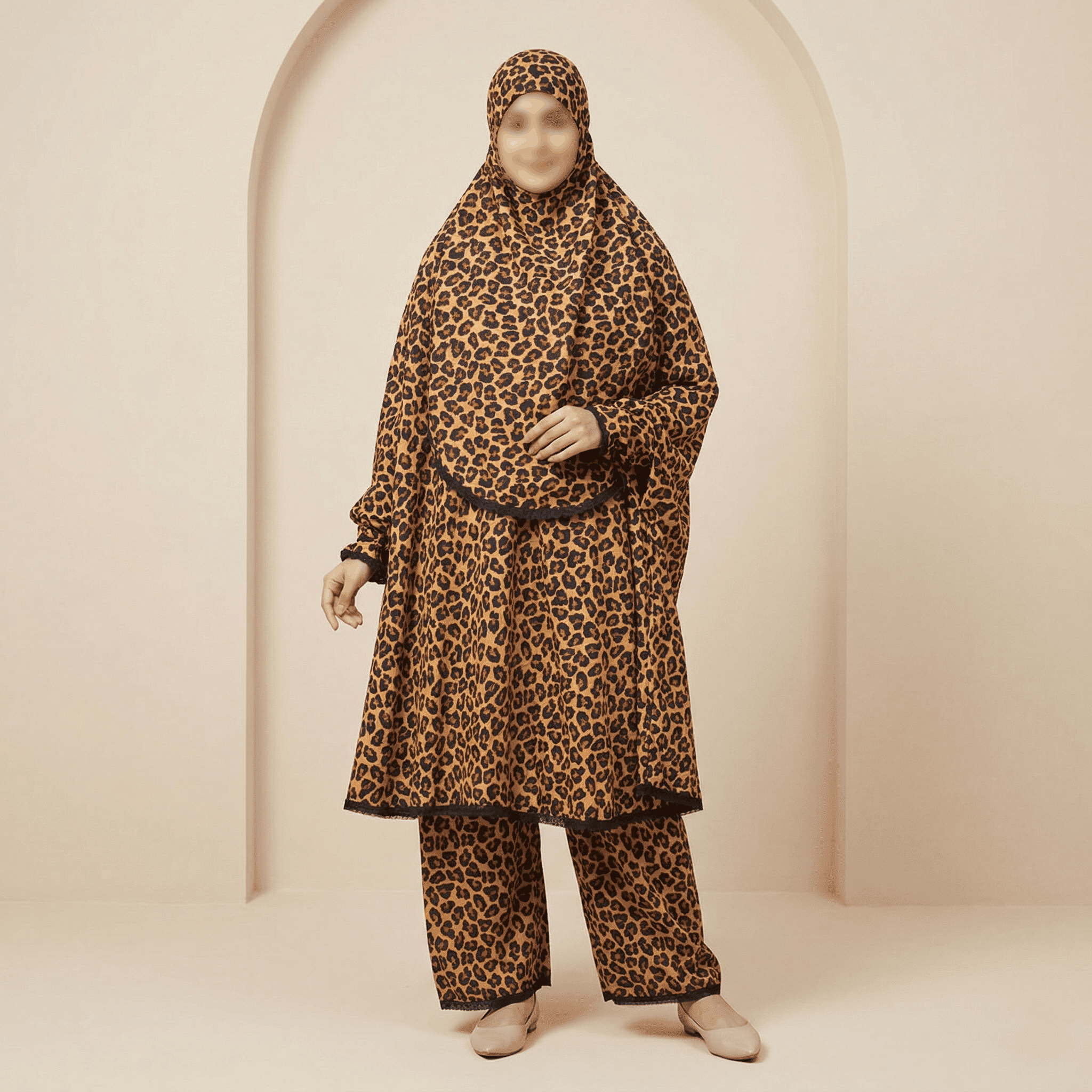 Speceil Elegant Palazzo long Khimar Set